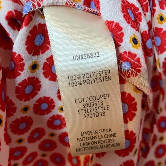 Max Studio Floral Front Tie Button Down Cardigan Blouse - Picture 12 of 12